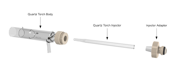 Semi Demountable Torch with 2.4mm Quartz Injector