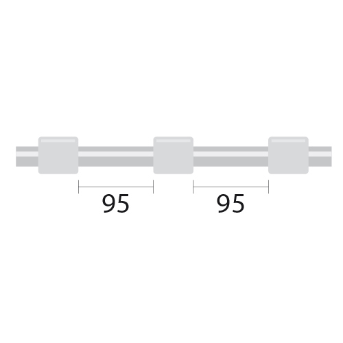 ProLok PVC Pump Tube 3tag (95mm) 1.02mm ID White/White (PKT 12)