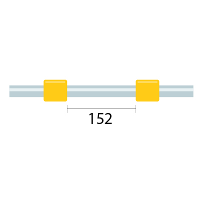 ProLok Contour Flared End PVC Pump Tube 2tag 1.42mm ID Yellow/Yellow (PKT 6)
