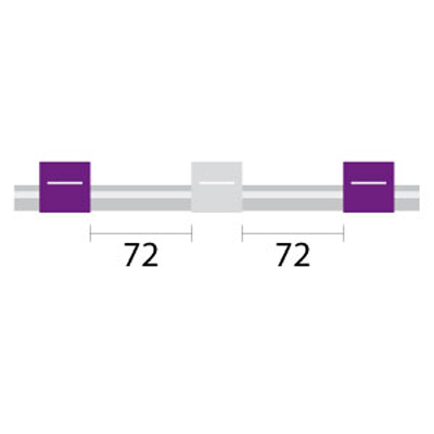 Contour Flared End PVC Pump Tube 3tag 2.79mm ID Purple/White (PKT 6)
