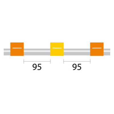 PVC Pump Tube 3tag (95mm) 0.51mm ID Orange/Yellow (PKT 12)