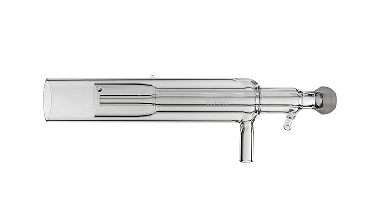 Quartz Torch with 2.5mm Injector for Agilent 7500, 2 Projections, HMI Compatible