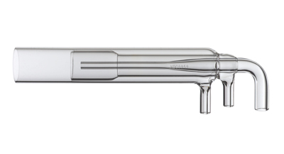 Quartz Torch High Solids (Short) with 90 Deg. Bend & 2.3mm Injector for 700-ES or Vista Axial