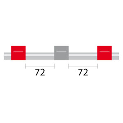 [1.22-RGRY3B] PVC Pump Tube 3tag 1.22mm ID Red/Grey (PKT 12)