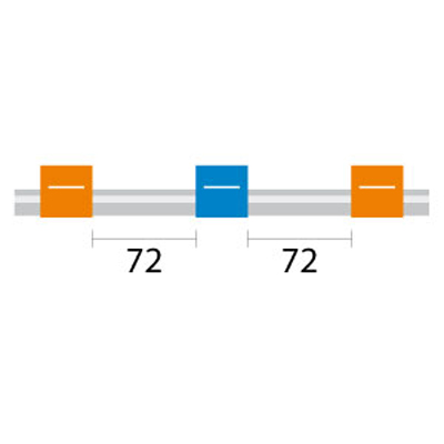 [0.25-OB3B] PVC Pump Tube 3tag 0.25mm ID Orange/Blue (PKT 12)