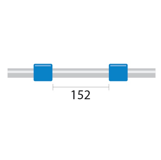 [1.65-BLU] ProLok PVC Pump Tube 2tag 1.65mm ID Blue/Blue (PKT 12)