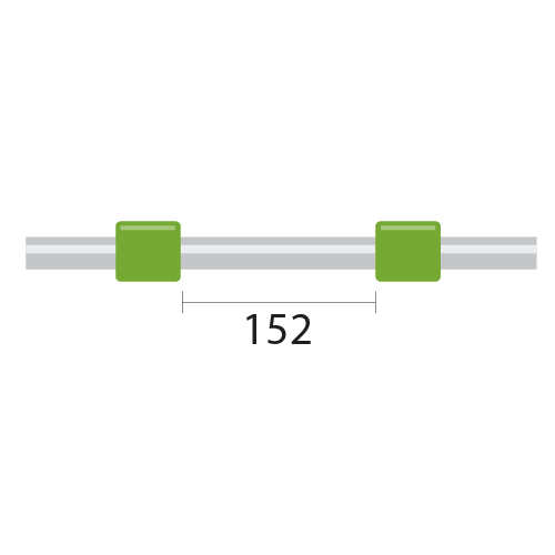 [1.85-GRN] ProLok PVC Pump Tube 2tag 1.85mm ID Green/Green (PKT 12)