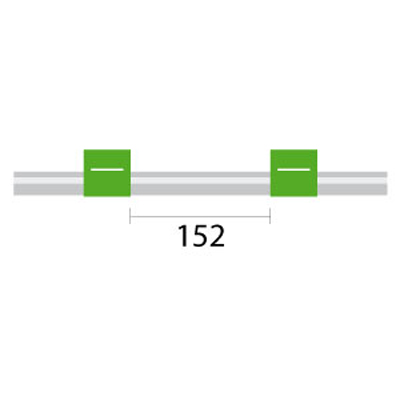 [1.85-GRN-L] PVC Pump Tube Long 2tag 1.85mm ID Green/Green, (PKT 12)