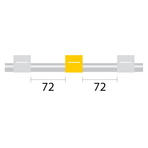 [0.57-WY3B-F] Contour Flared End PVC Pump Tube 3tag 0.57mm ID White/Yellow (PKT 6)