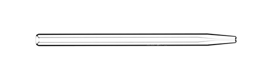 [31-808-0119] Tapered Quartz Injector 1.0mm