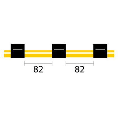 [0.76-BLK3B-SF-F] Contour Flared End Solva Flex Pump Tube 3 tag 0.76mm ID Black/Black (PKT 6)