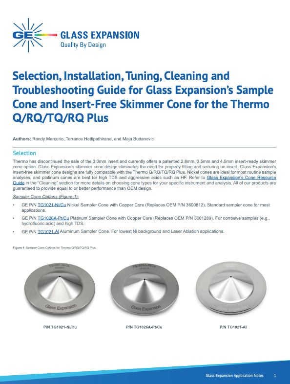 Thermo Q Cone User Guide
